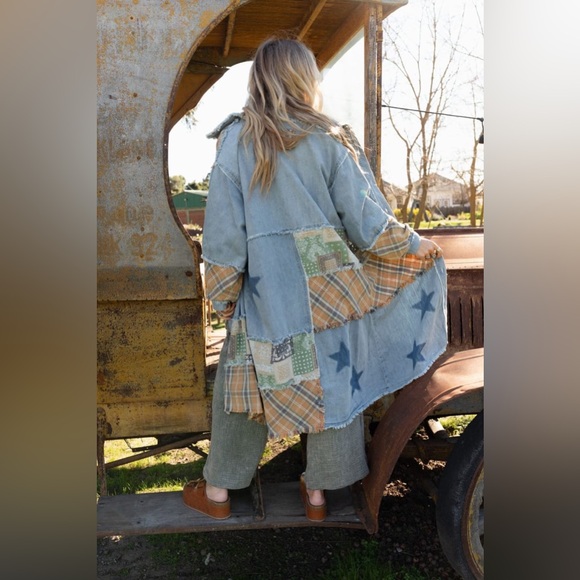 MONROE PATCHWORK DUSTER JACKET - Picture 3 of 5